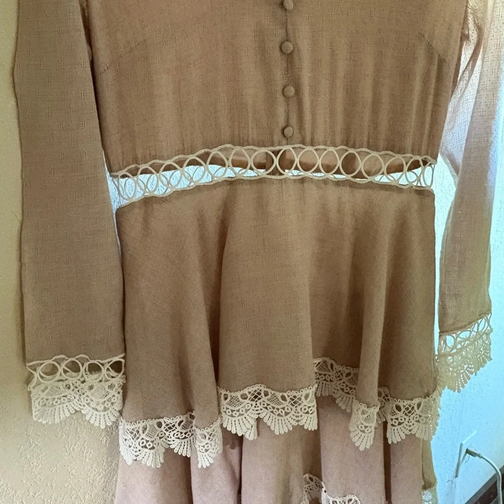 Endless Rose Cream Maxi Dress with Elegant Design - Picture 7 of 8